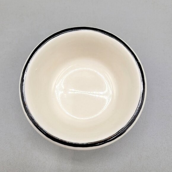 Buffalo China Ramekin Dish Restaurant Dinner Ware Red Pink Black Striped Ceramic - Picture 4 of 6